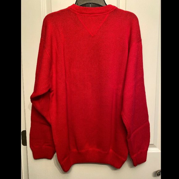 Vintage Tommy‎ Hilfiger Red Sweater Men’s M - Picture 4 of 6